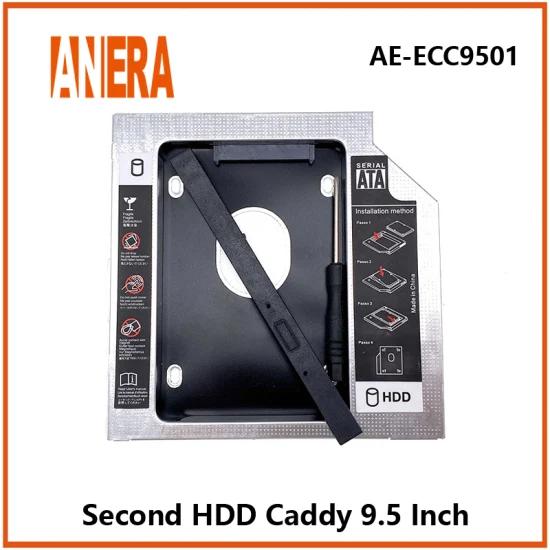 Aluminium 9.0/9.5/12.7mm 2.5inch 2ND Hard Drive Disk Caddy SATA3.0 SSD Bracket Adapter Second HDD Caddy Laptop